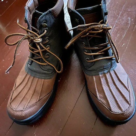 Bass Men Brown Laced Boots, Sz 8 1/2 G.H. Bass Scout Mid Lace Boots - Dark Brown - BA15140-044  main image 3